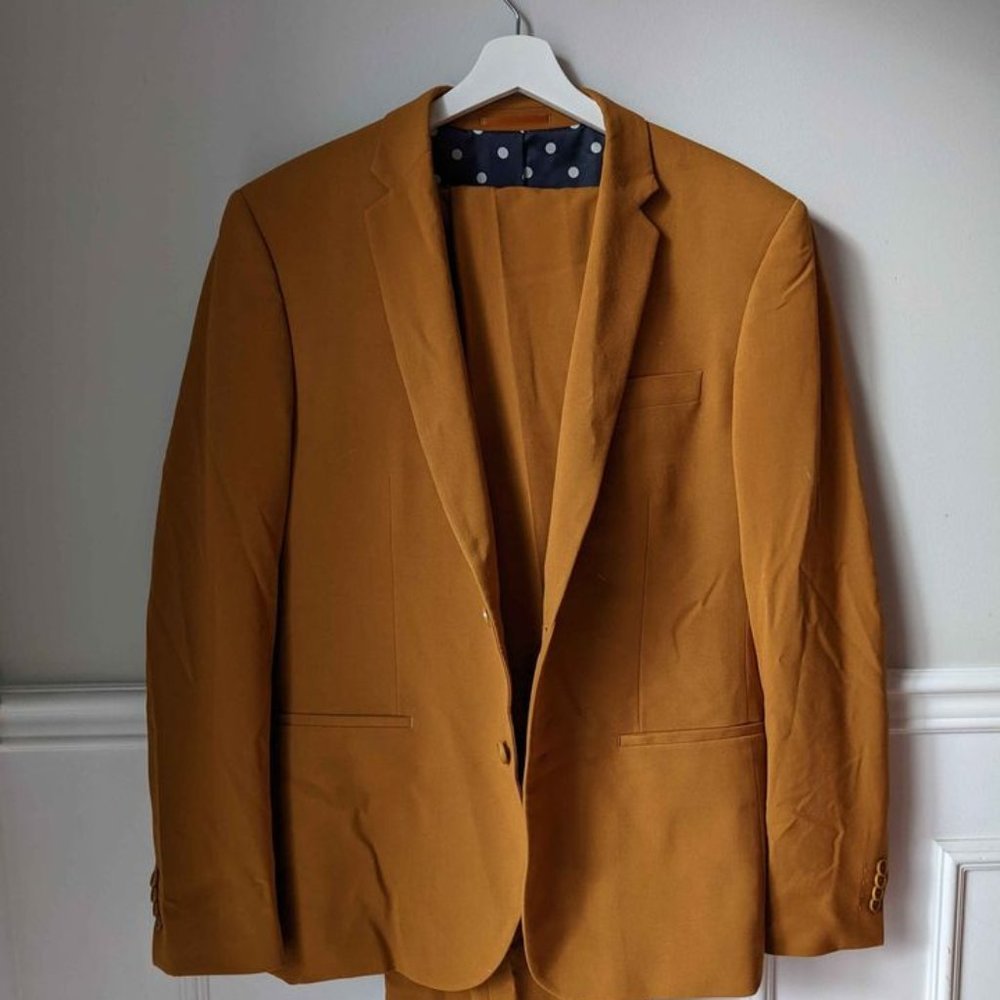Mustard suit Le 31 by Simons